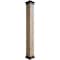 Ekena Millwork Pecky Cypress Faux Wood Non-Tapered Square Column Wrap w/ Faux Iron Capital & Base, 6"W x 20'H COLUPC06X240IRUF - alternate 1
